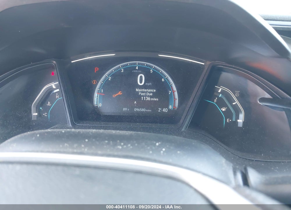 2019 HONDA CIVIC LX VIN: 19XFC2F68KE203348