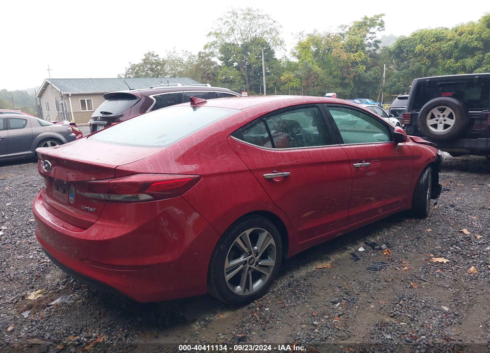 2017 HYUNDAI ELANTRA LIMITED VIN: KMHD84LF2HU225327