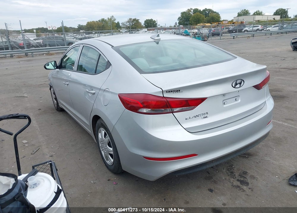 2017 HYUNDAI ELANTRA SE VIN: KMHD74LF5HU081257
