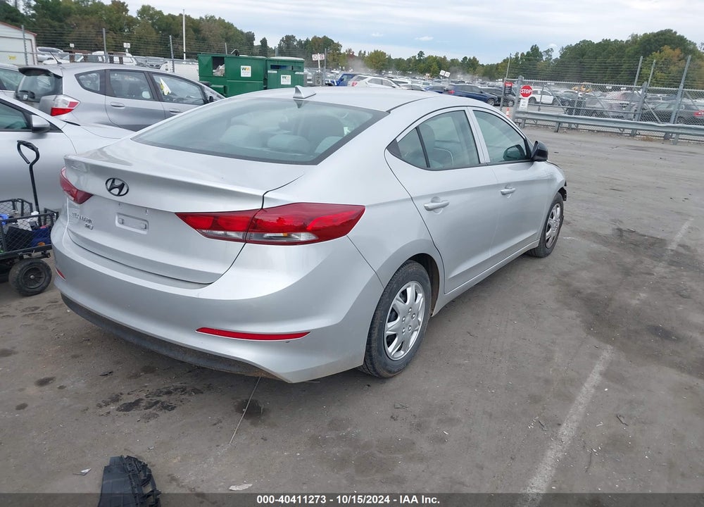 2017 HYUNDAI ELANTRA SE VIN: KMHD74LF5HU081257