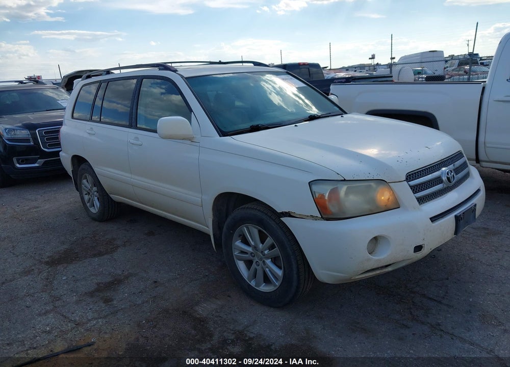 2006 TOYOTA HIGHLANDER HYBRID V6 VIN: JTEDW21A560001152