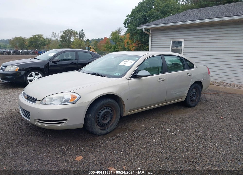 2008 CHEVROLET IMPALA LS VIN: 2G1WB58K481200637