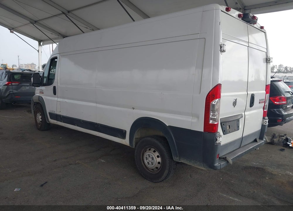 2018 RAM PROMASTER 2500 HIGH ROOF 159 WB VIN: 3C6TRVDG9JE111086