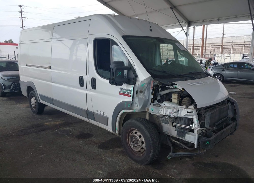 2018 RAM PROMASTER 2500 HIGH ROOF 159 WB VIN: 3C6TRVDG9JE111086