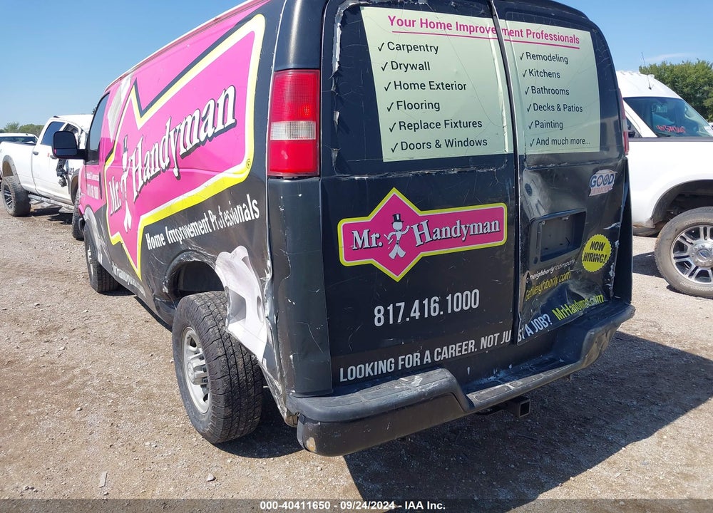 2015 CHEVROLET EXPRESS 2500 WORK VAN VIN: 1GCWGFCF5F1249552
