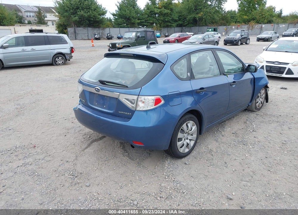 2008 SUBARU IMPREZA 2.5I VIN: JF1GH616X8H836589