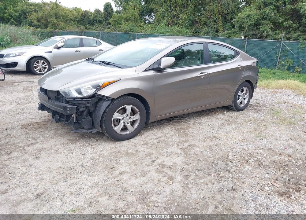 2014 HYUNDAI ELANTRA SE VIN: 5NPDH4AEXEH520051