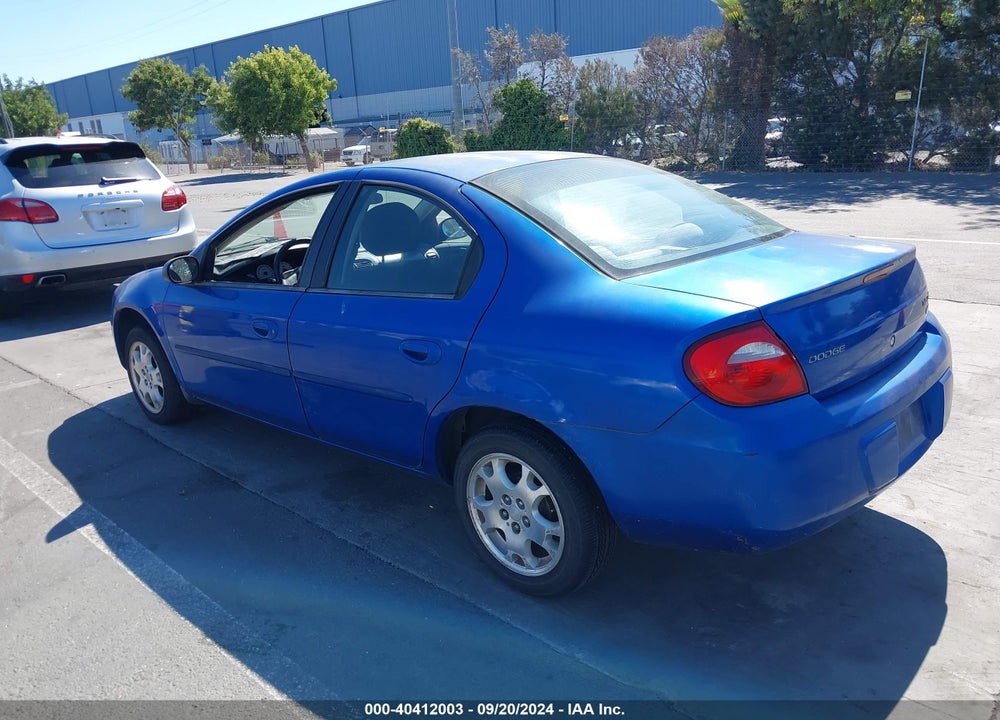 2004 DODGE NEON SXT VIN: 1B3ES56C54D607090