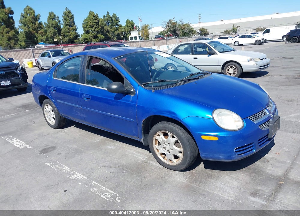2004 DODGE NEON SXT VIN: 1B3ES56C54D607090