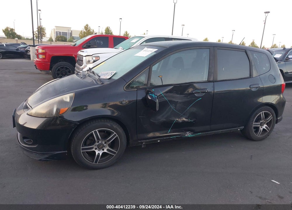 2007 HONDA FIT SPORT VIN: JHMGD38677S051232