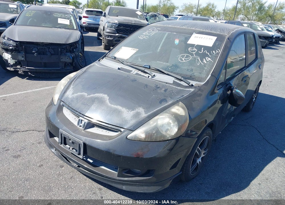 2007 HONDA FIT SPORT VIN: JHMGD38677S051232