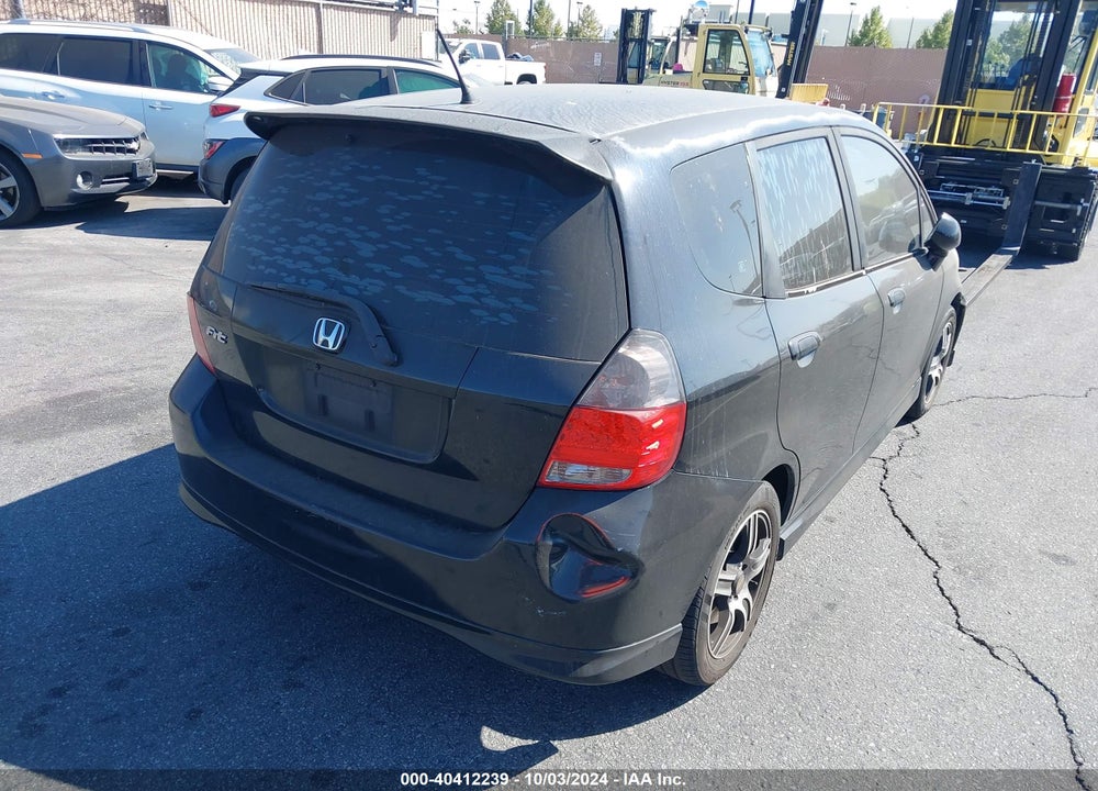 2007 HONDA FIT SPORT VIN: JHMGD38677S051232