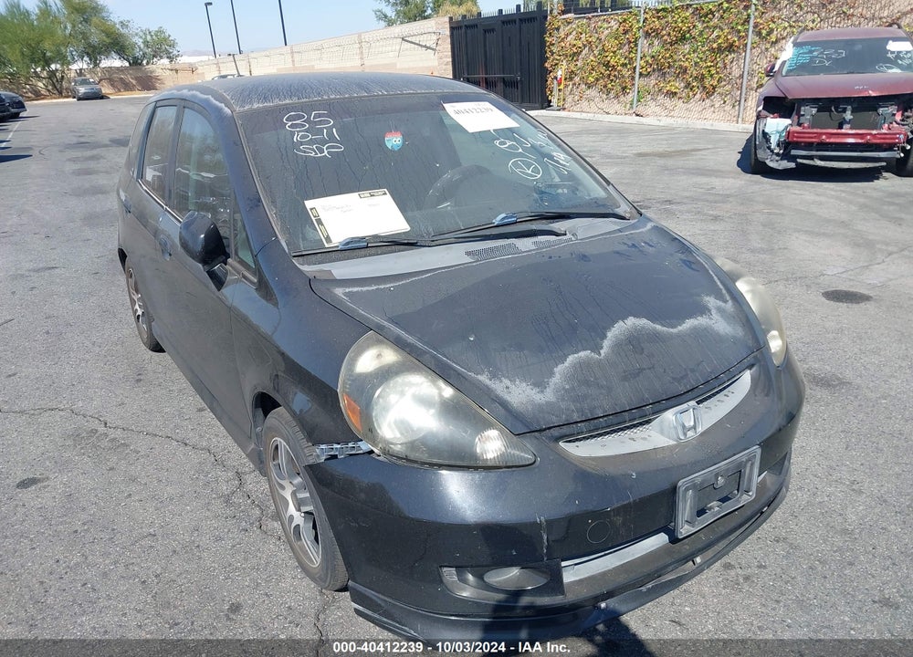 2007 HONDA FIT SPORT VIN: JHMGD38677S051232