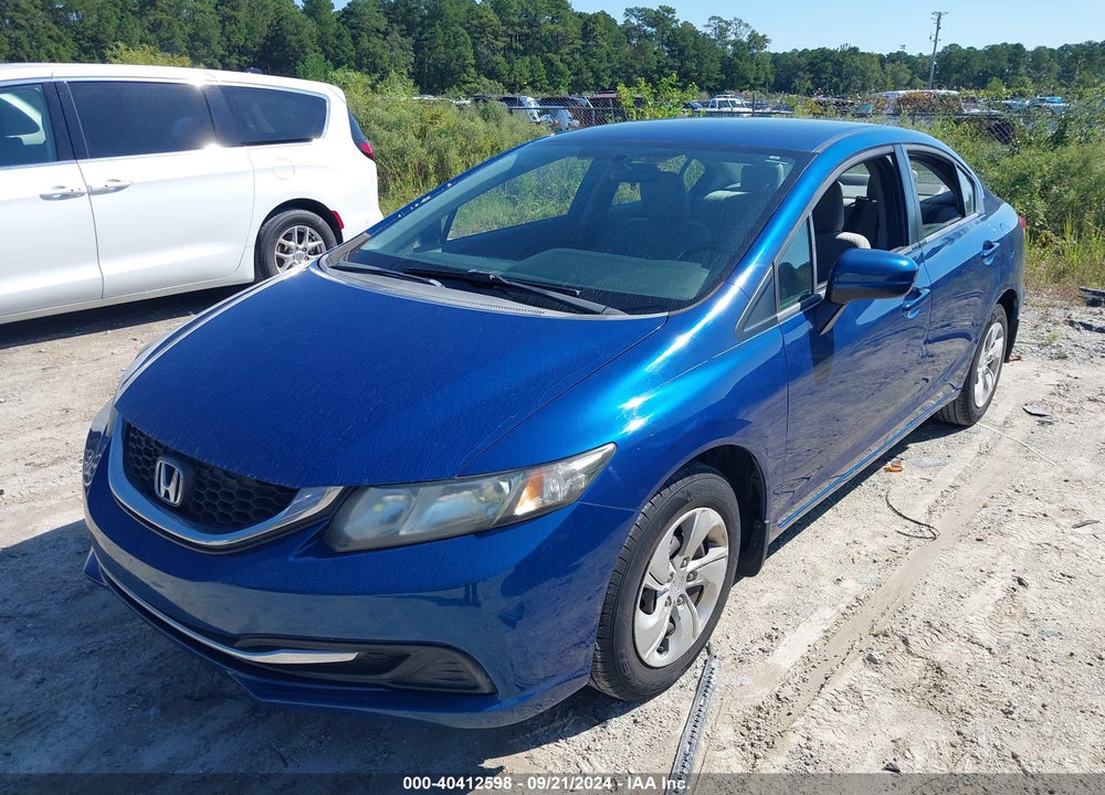 2014 HONDA CIVIC LX VIN: 19XFB2F57EE035751