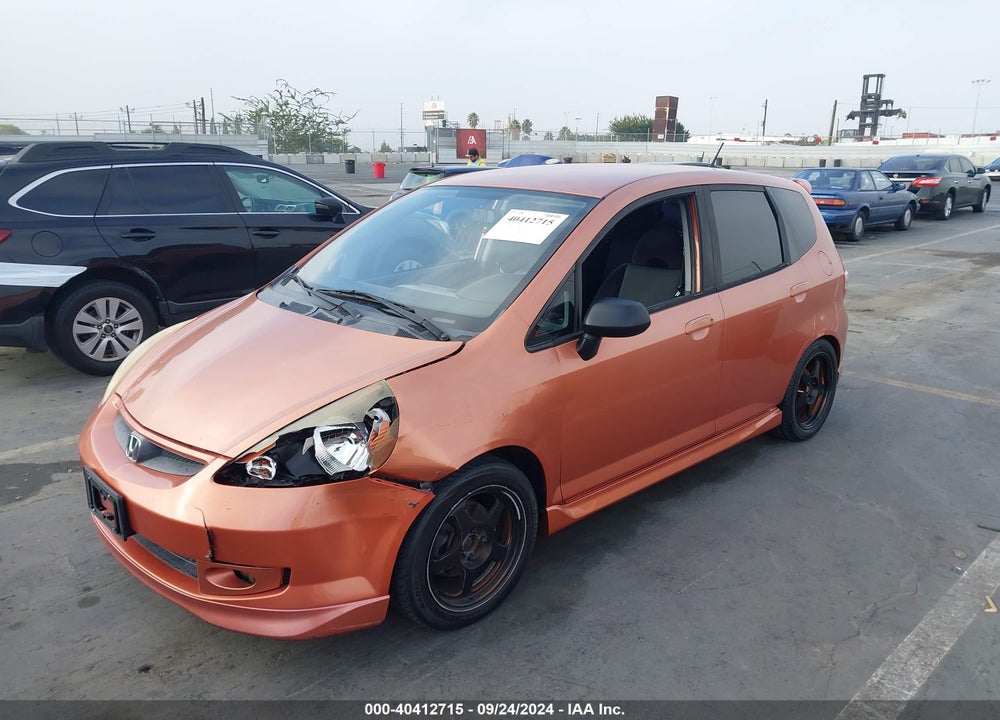 2007 HONDA FIT SPORT VIN: JHMGD37627S020035