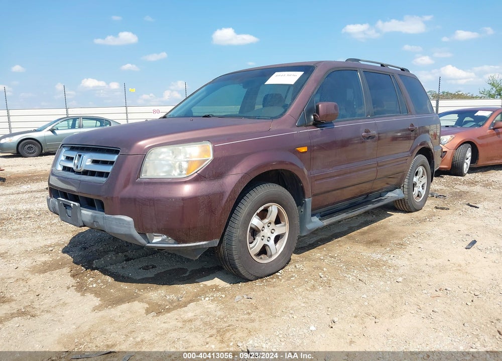 2008 HONDA PILOT EX-L VIN: 5FNYF285X8B005359