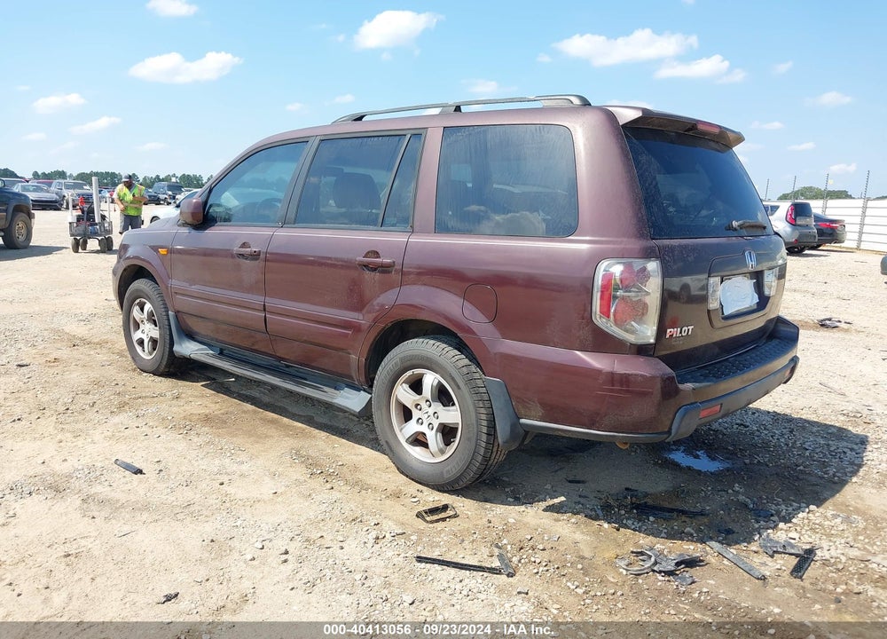 2008 HONDA PILOT EX-L VIN: 5FNYF285X8B005359