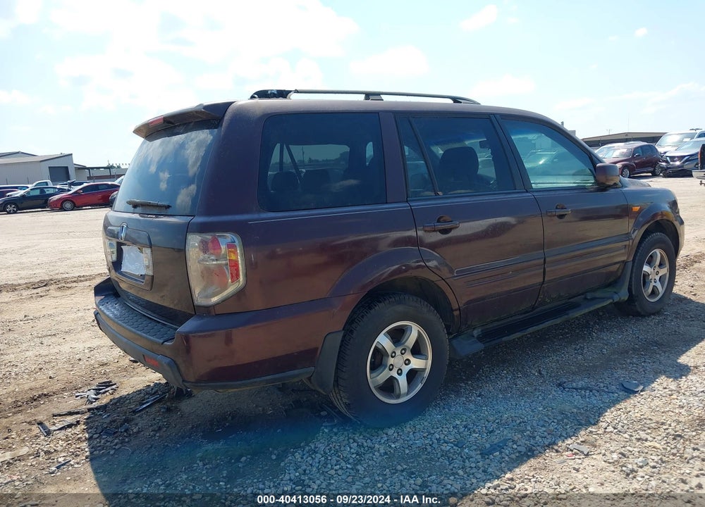 2008 HONDA PILOT EX-L VIN: 5FNYF285X8B005359