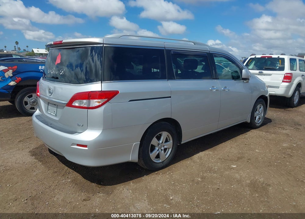2012 NISSAN QUEST SV VIN: JN8AE2KP0C9031183