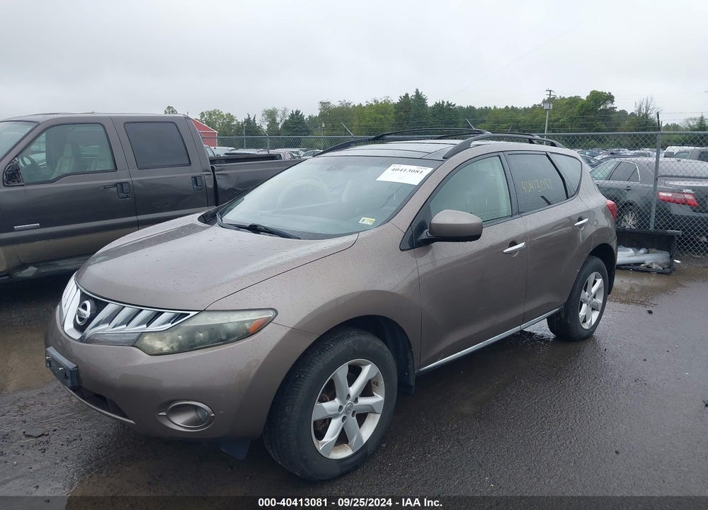 2009 NISSAN MURANO SL VIN: JN8AZ18W89W153233