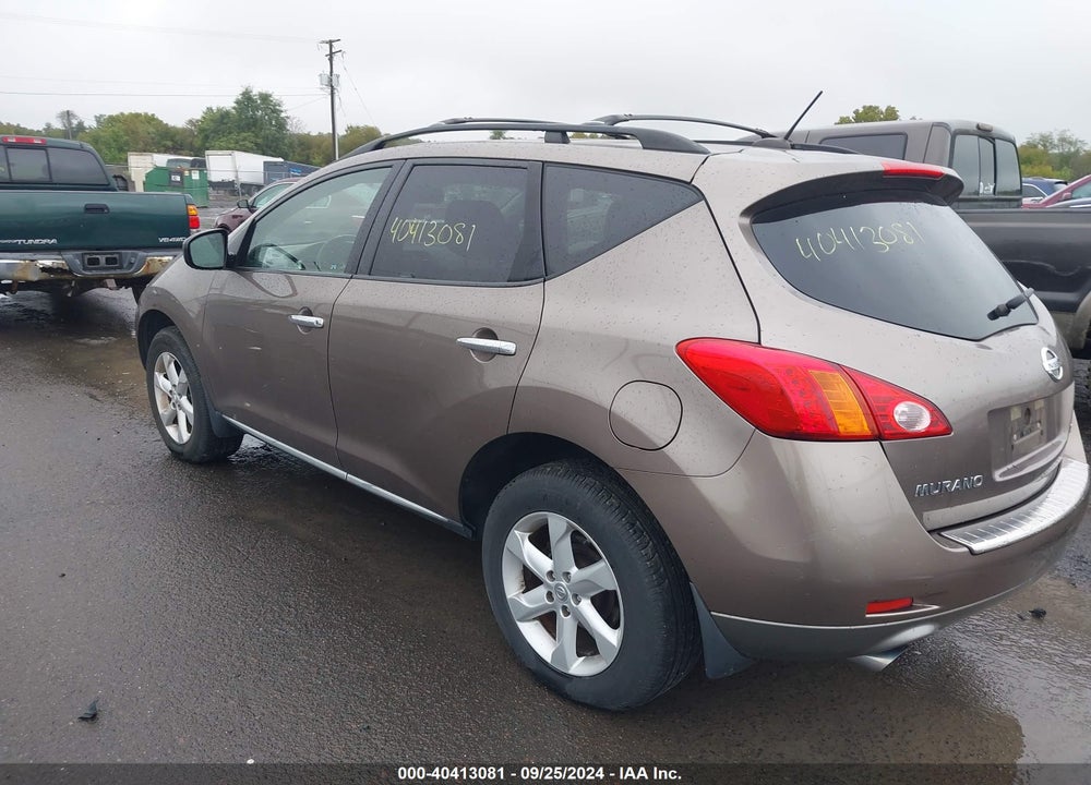2009 NISSAN MURANO SL VIN: JN8AZ18W89W153233