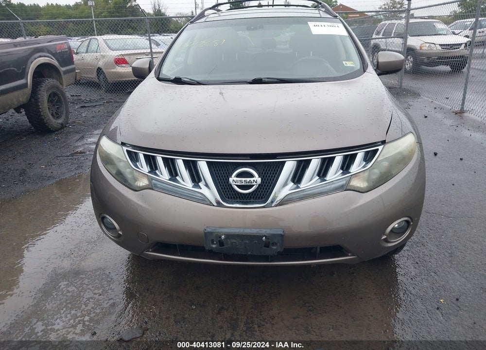 2009 NISSAN MURANO SL VIN: JN8AZ18W89W153233