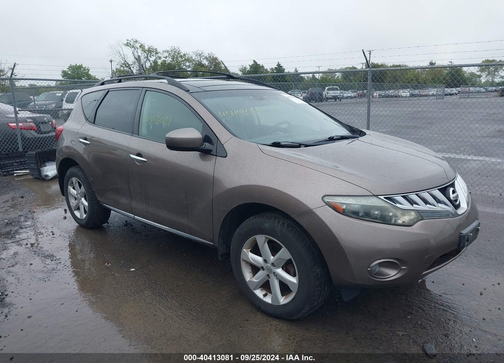 2009 NISSAN MURANO SL VIN: JN8AZ18W89W153233
