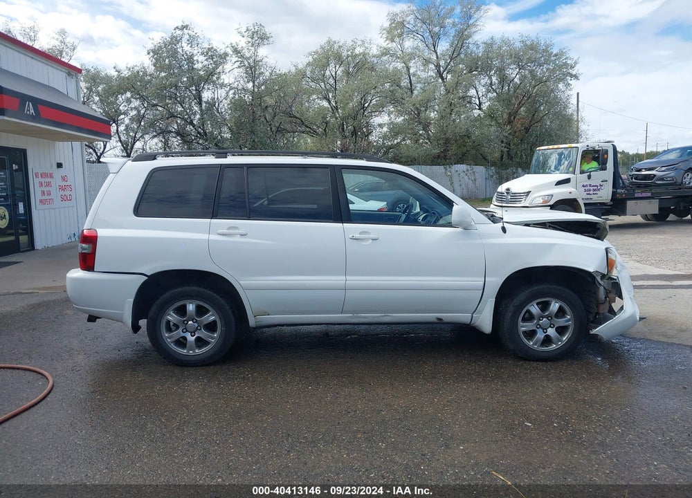 2007 TOYOTA HIGHLANDER V6 VIN: JTEHP21A970194437