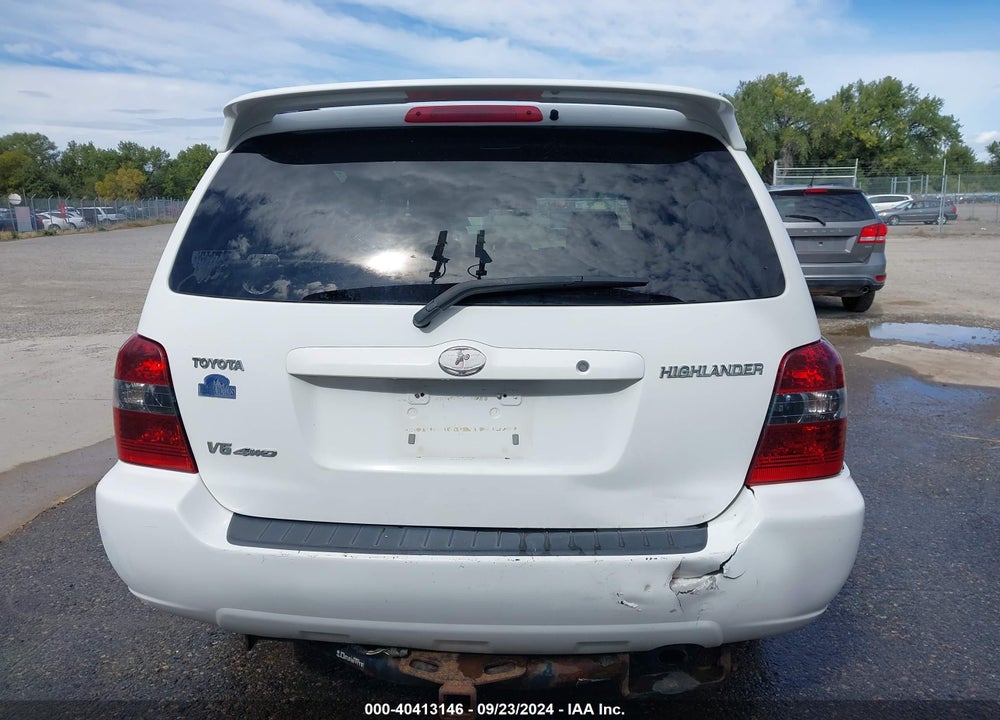 2007 TOYOTA HIGHLANDER V6 VIN: JTEHP21A970194437