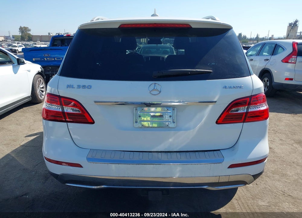 2015 MERCEDES-BENZ ML 350 4MATIC VIN: 4JGDA5HBXFA450092