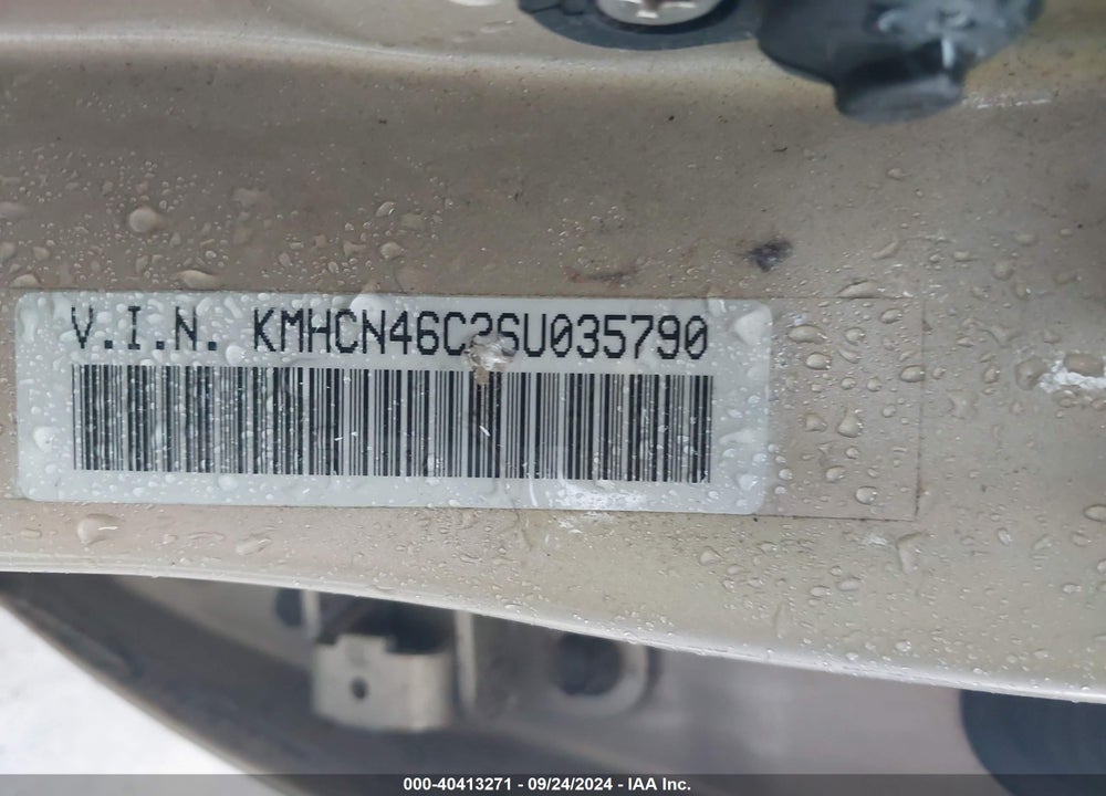 2006 HYUNDAI ACCENT GLS VIN: KMHCN46C26U035790