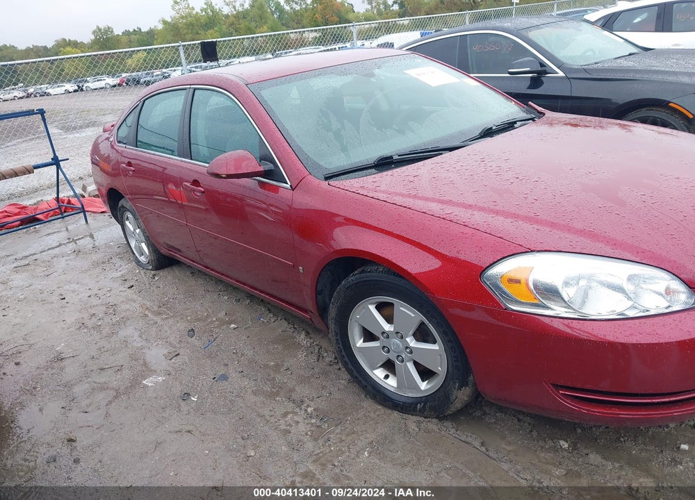 2008 CHEVROLET IMPALA LT VIN: 2G1WT58KX81318673