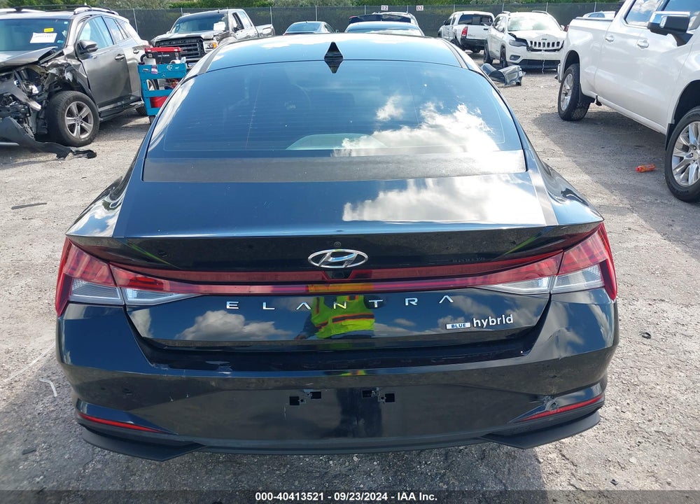 2022 HYUNDAI ELANTRA HYBRID BLUE VIN: KMHLM4AJ7NU013839