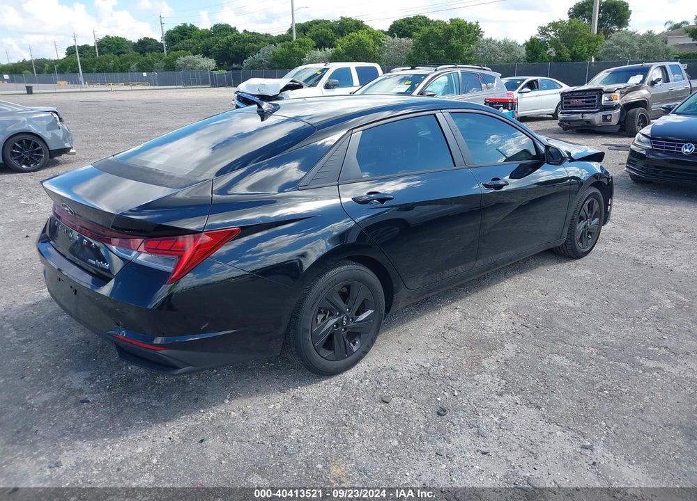 2022 HYUNDAI ELANTRA HYBRID BLUE VIN: KMHLM4AJ7NU013839