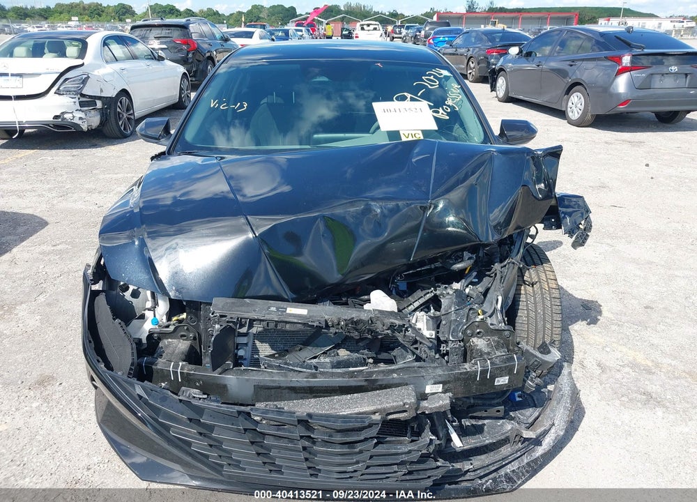2022 HYUNDAI ELANTRA HYBRID BLUE VIN: KMHLM4AJ7NU013839