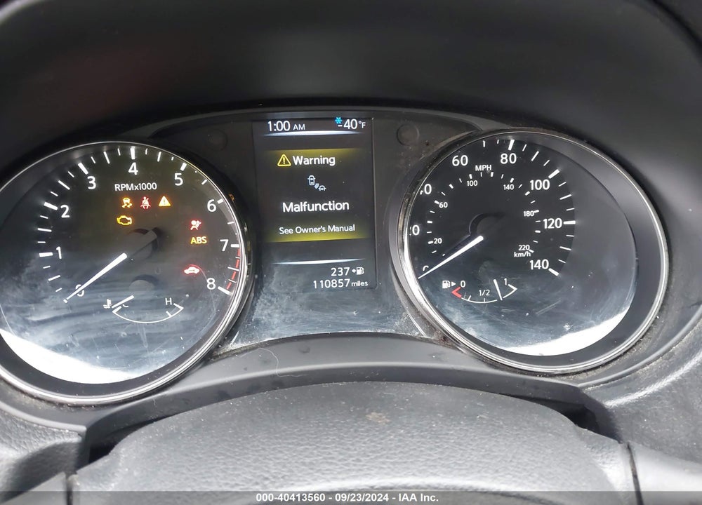 2017 NISSAN ROGUE SV VIN: KNMAT2MV2HP558416