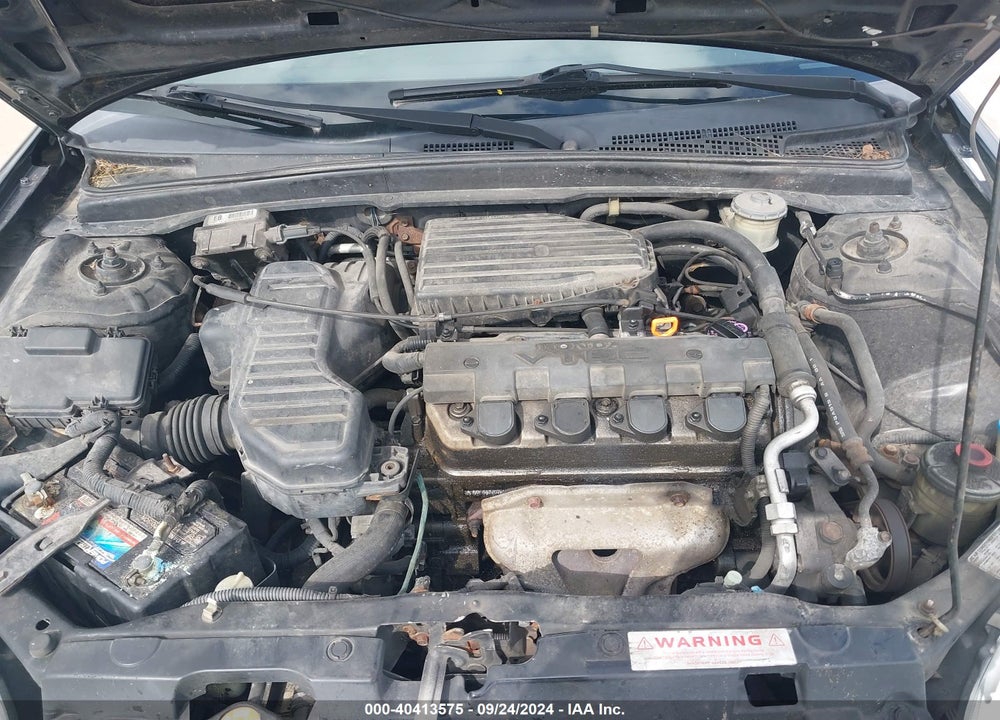 2001 HONDA CIVIC LX VIN: 1HGEM22591L048418
