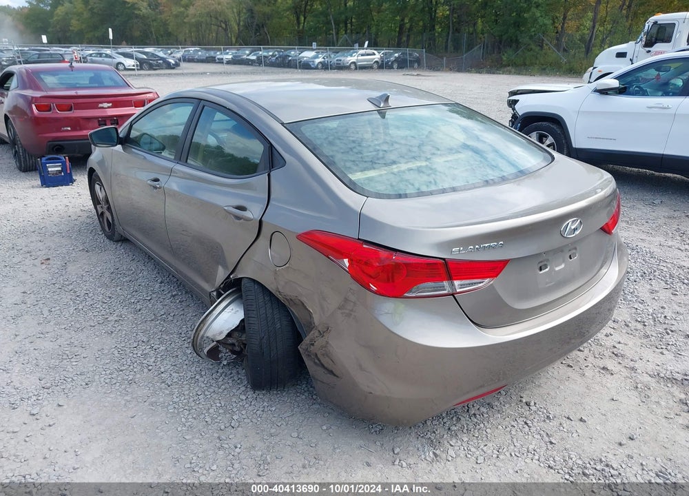 2013 HYUNDAI ELANTRA GLS VIN: 5NPDH4AE9DH387796