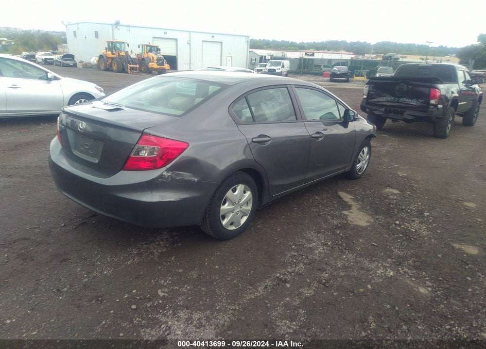2012 HONDA CIVIC LX VIN: 19XFB2F50CE309580