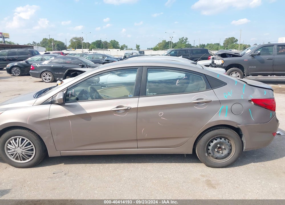 2014 HYUNDAI ACCENT GLS VIN: KMHCT4AE4EU627575
