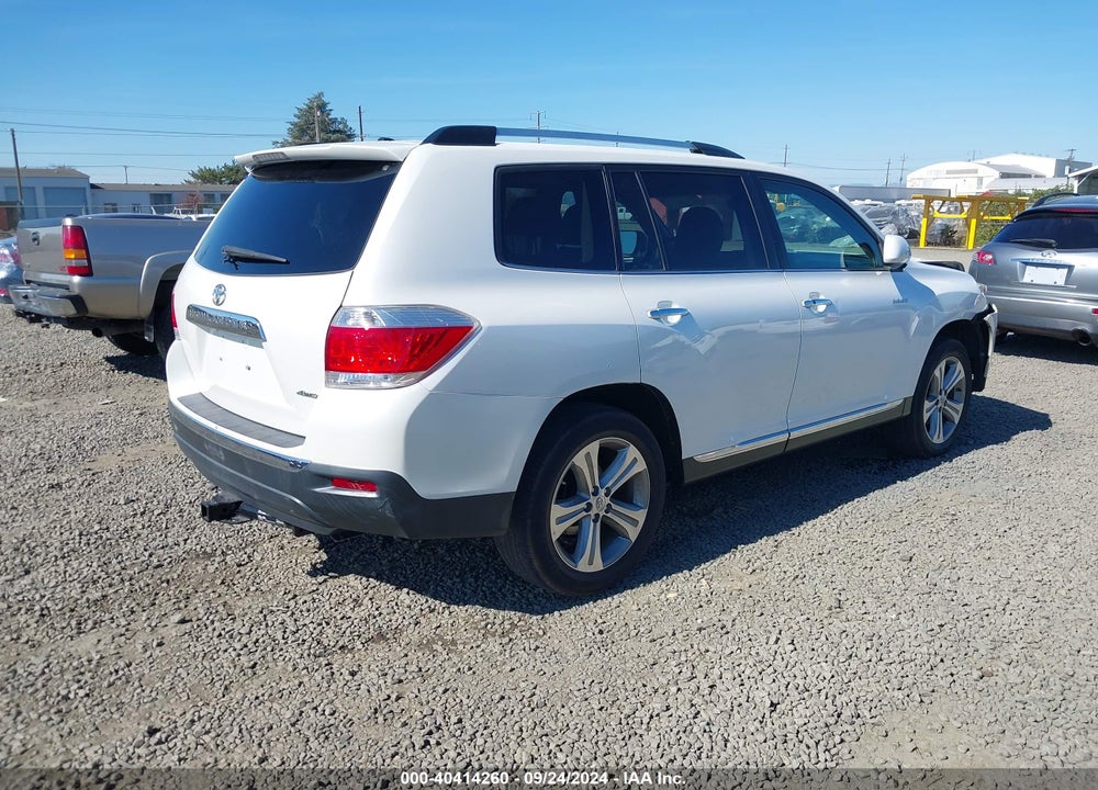 2012 TOYOTA HIGHLANDER LIMITED V6 VIN: 5TDDK3EH0CS158612