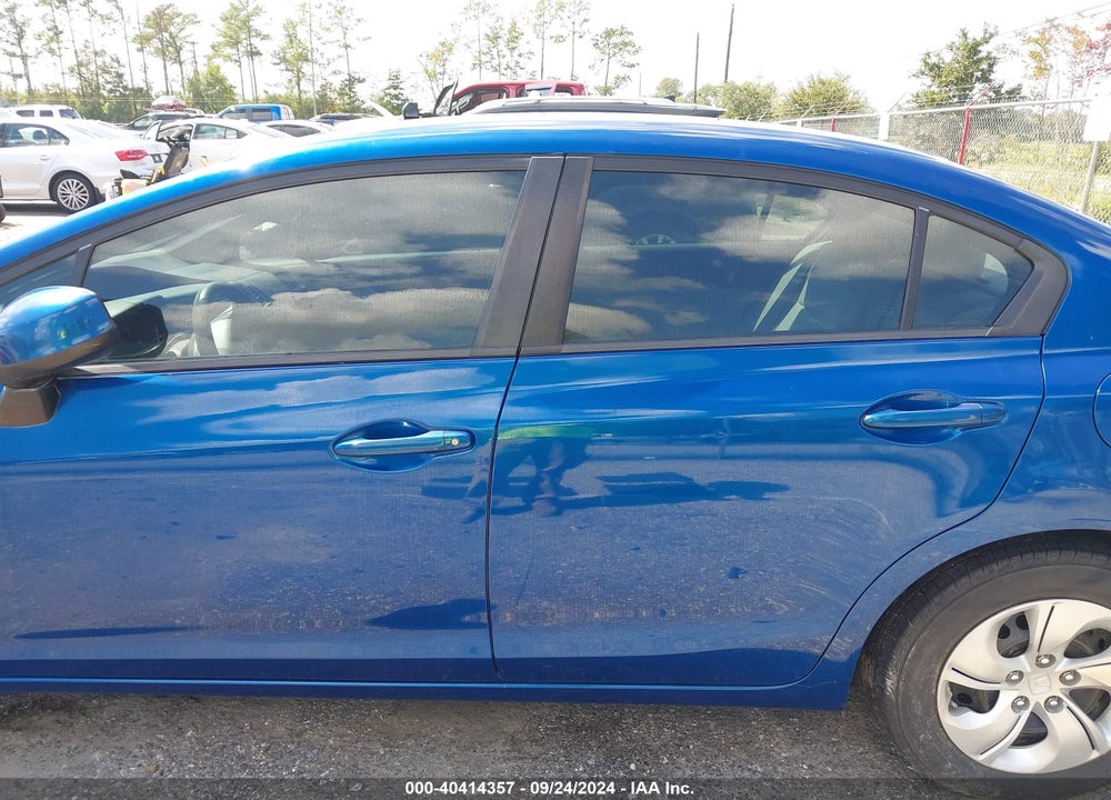 2013 HONDA CIVIC LX VIN: 19XFB2F56DE074085