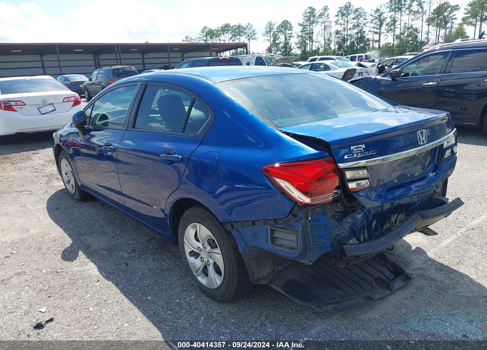 2013 HONDA CIVIC LX VIN: 19XFB2F56DE074085
