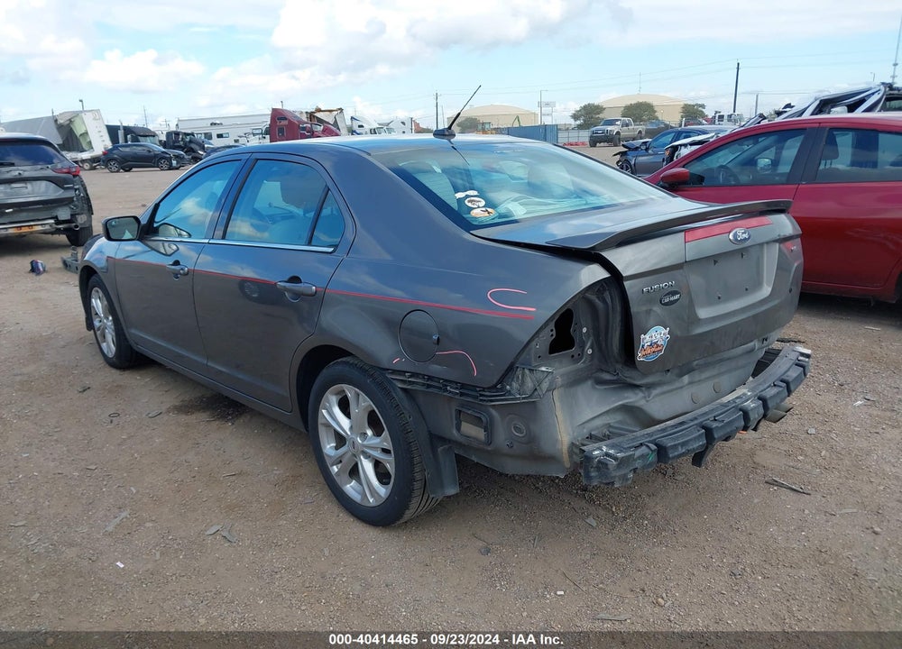 2012 FORD FUSION SE VIN: 3FAHP0HAXCR258421