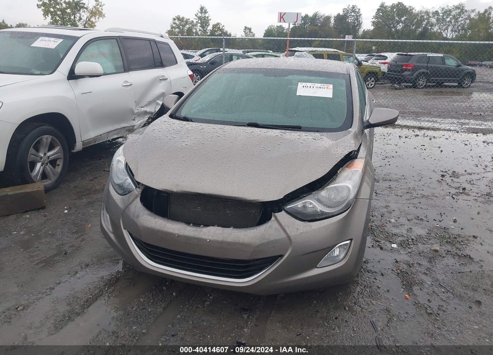 2013 HYUNDAI ELANTRA GLS VIN: 5NPDH4AE0DH321587