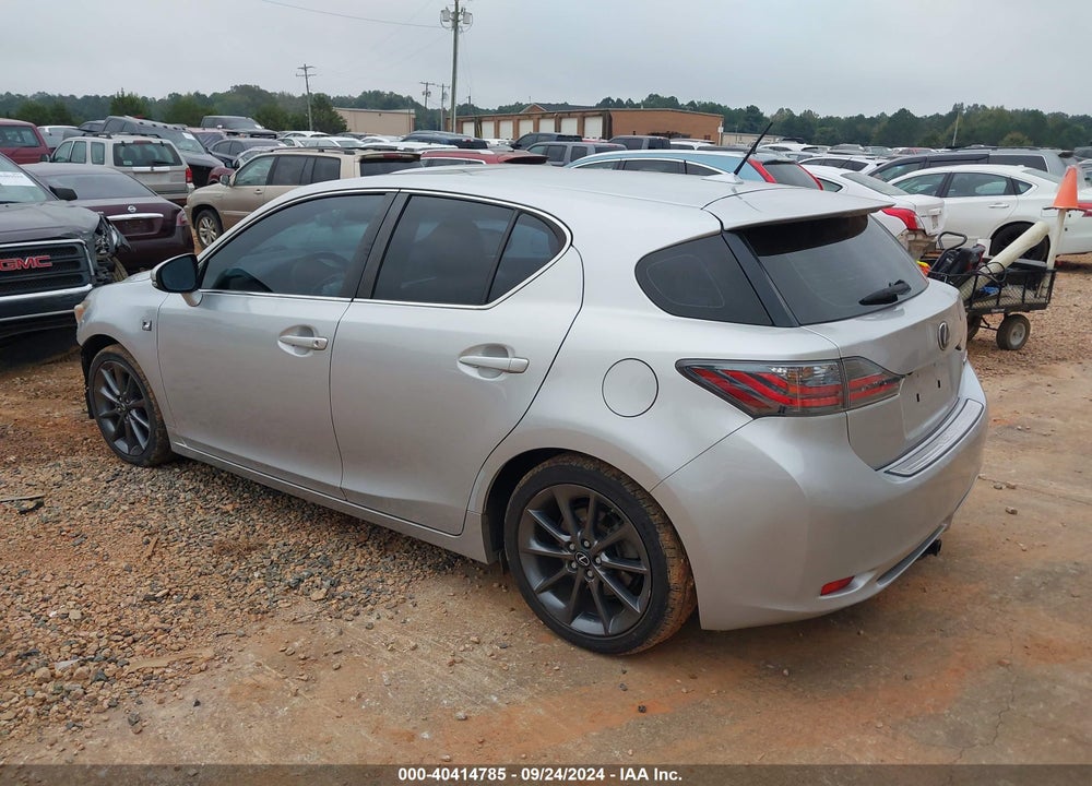 2012 LEXUS CT 200H PREMIUM VIN: JTHKD5BH0C2112222