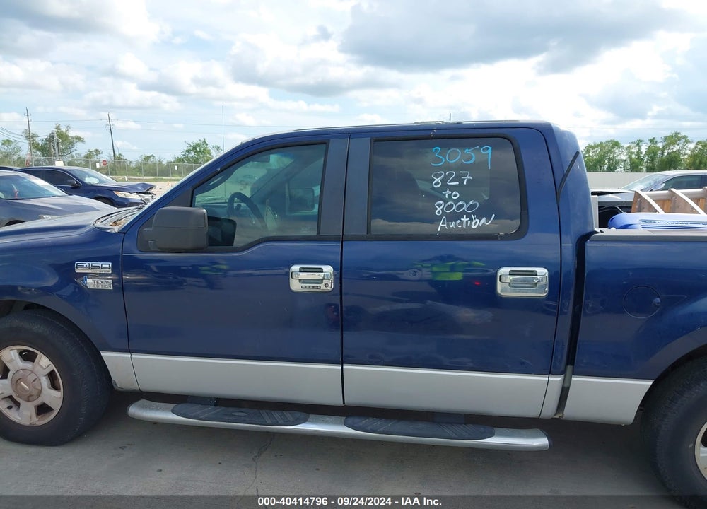 2008 FORD F-150 60TH ANNIVERSARY/FX2/XL/XLT VIN: 1FTRW12W98FA83059