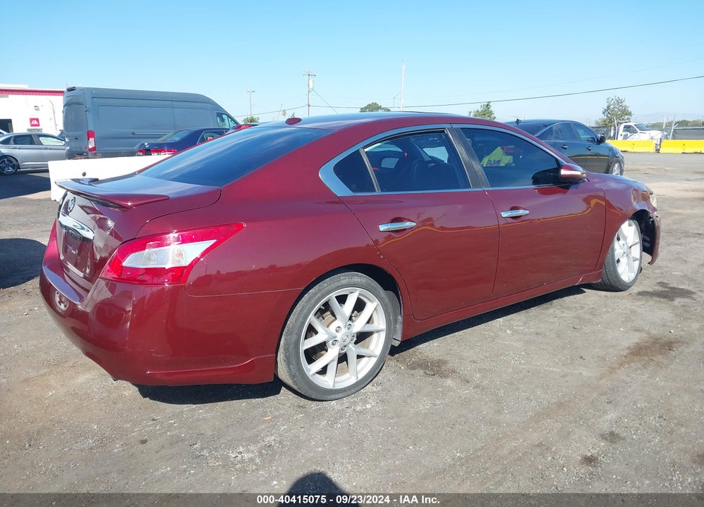 2009 NISSAN MAXIMA 3.5 SV VIN: 1N4AA51E89C821888