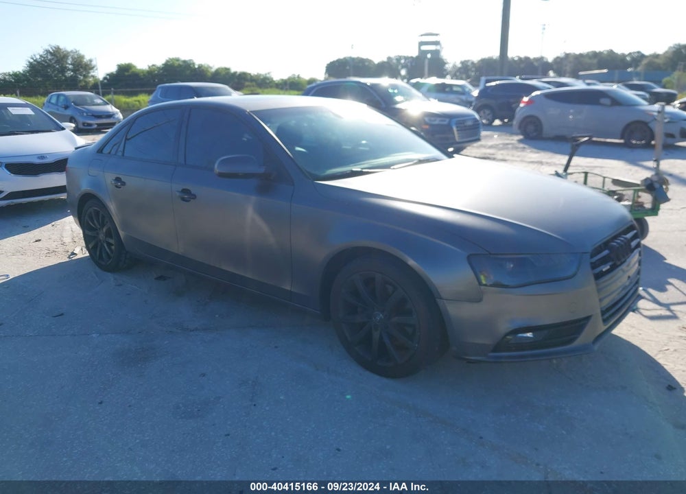 2013 AUDI A4 2.0T PREMIUM VIN: WAUFFAFLXDN023551