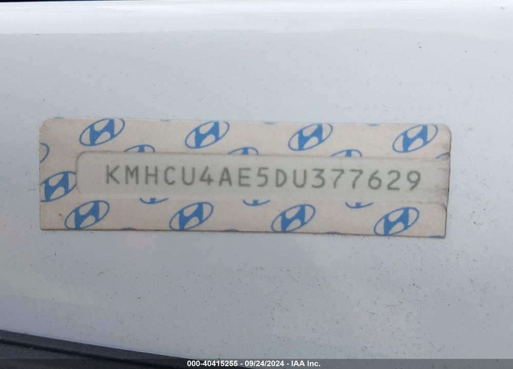 2013 HYUNDAI ACCENT GLS VIN: KMHCU4AE5DU377629